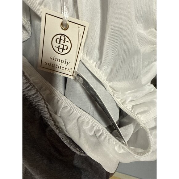 Simply Southern NWT XL Women's Gray Yoga Workout Running Beach Shorts Linern New - Picture 10 of 10